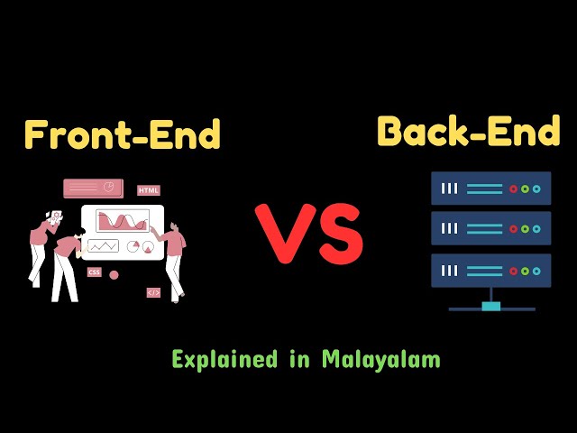 Malayalam Web Development: Front End Vs Back End Development Explained For Beginners!