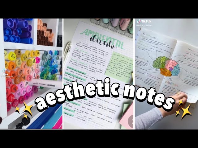 Aesthetic, pretty notes✨ | Tiktok compilation