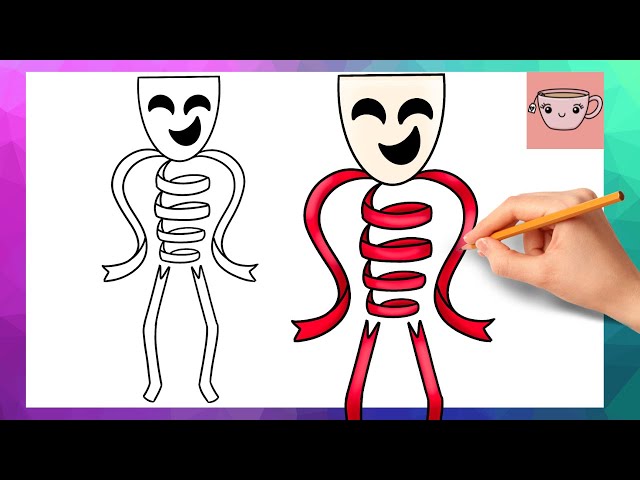 How To Draw Gangle from The Amazing Digital Circus | Cute Easy Drawing Tutorial