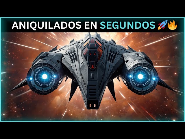 la flota humana aparece en el frente de guerra y aniquila al enemigo al instante