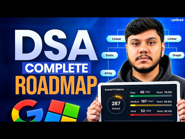 🔥 Complete DSA Roadmap to GET A HIGH PAYING JOB | upGrad