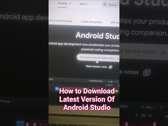 How To Download Latest Version Of Android Studio #coding #android