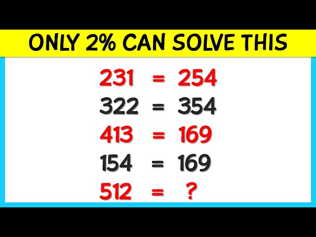 MATH PUZZLES WITH ANSWERS TO TEST YOUR LOGIC  | Logic Matters