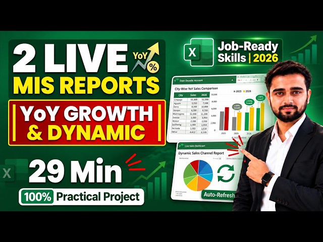 2 Real-World MIS Reports in Excel | YoY Comparison & Dynamic Reporting Projects