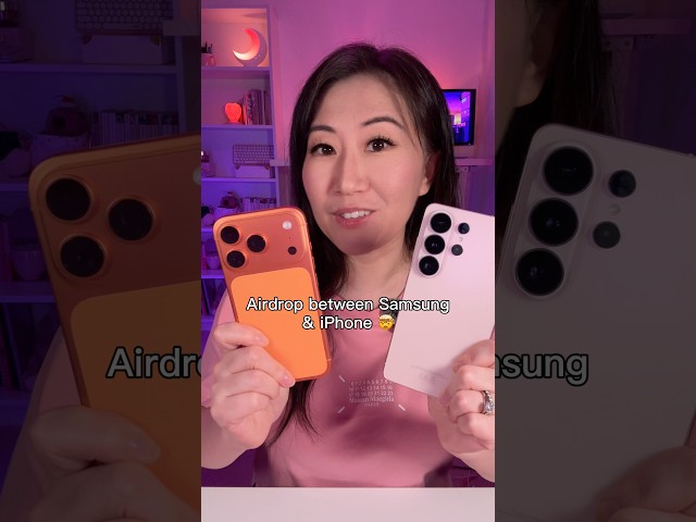 Airdrop between Samsung & iPhone 🤯 | android tips