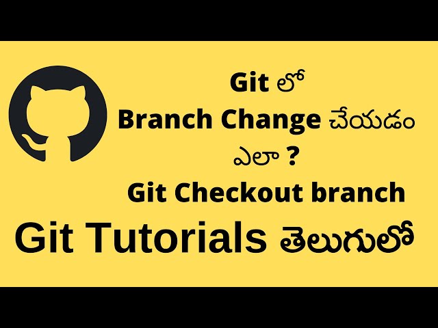 Change branch in Git VS CODE || Github Tutorials for beginners in Telugu