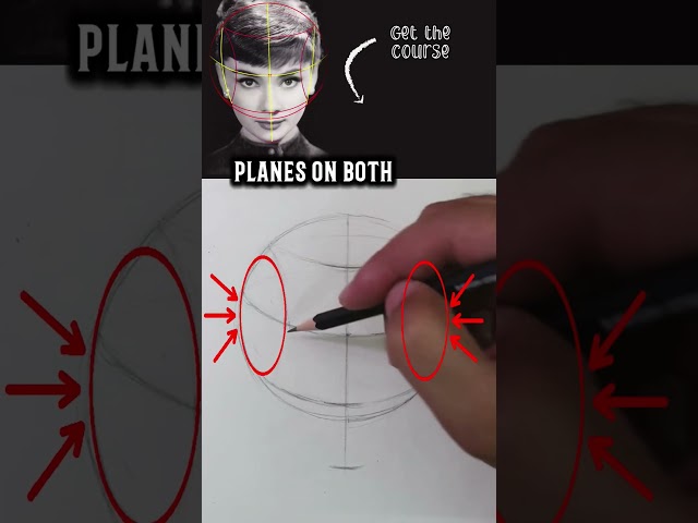 THIS is Why Your Faces Look Off (Loomis Fix)  #drawing #loomismethod  #sketch