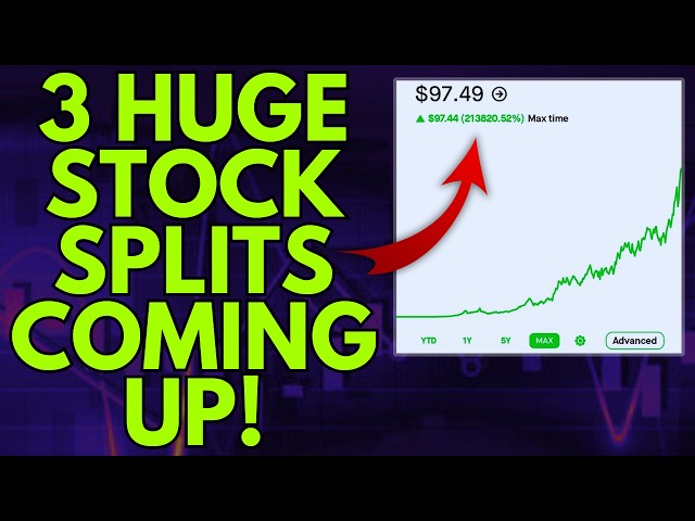 3 HUGE STOCK SPLITS COMING UP (TIME TO BUY?) | STOCK SPLIT NEWS