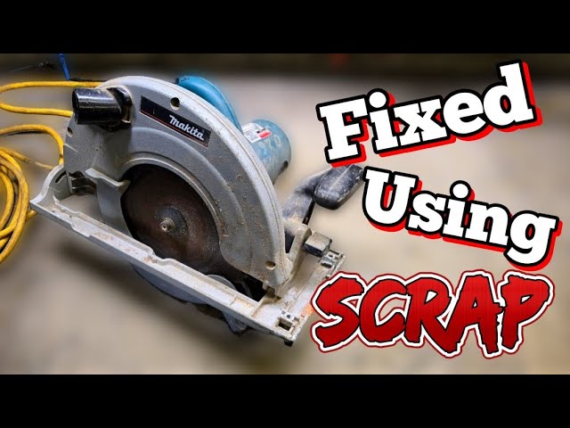 Dead Makita saw, saved using salvaged parts.  Makita 5903R repair. 
