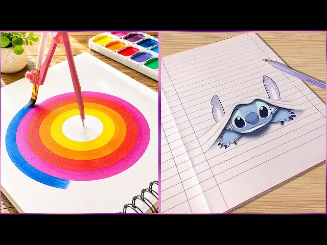 10 Art Hacks When You’re Bored || Art Ideas || painting for Beginners || drawing