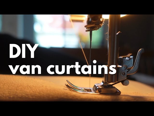 How to make EASY DIY Curtains for Beginners | Campervan Curtains