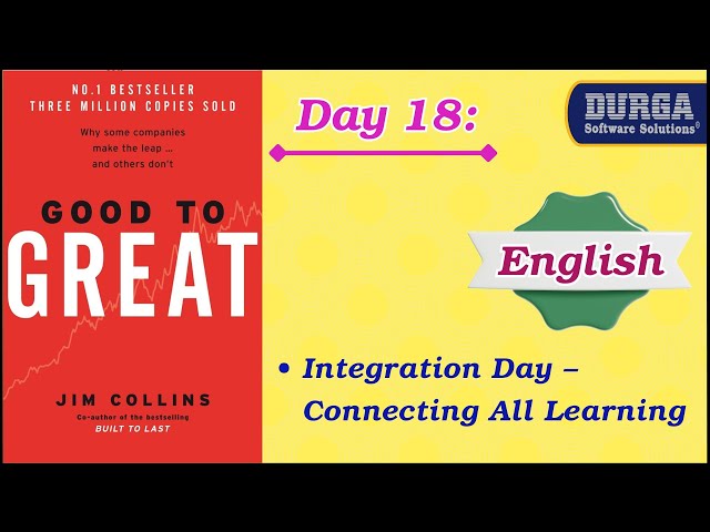 Day 18: Integration Day – Connecting All Learnings | Big Momentum | by Durga Sir