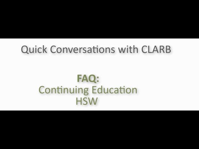 Quick Conversations with CLARB