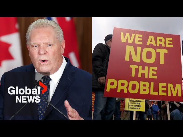 Doug Ford slams Carney's gun buyback program, says bail reform needed instead