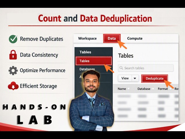 Databricks Count and Data Deduplication Hands-On