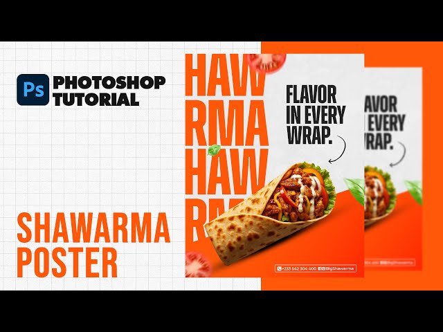 This Shawarma Design Will Make Anyone Hungry | Photoshop Tutorial