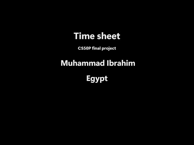 Timesheet app using Python (cs50p final project)