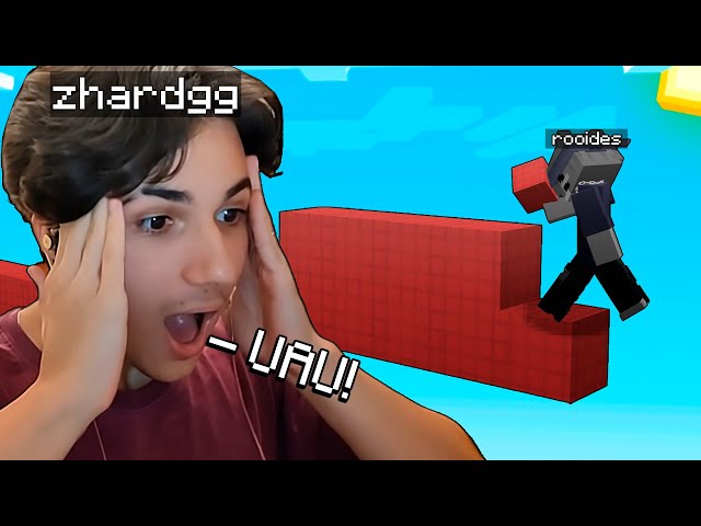 Impressionei um TIKTOKER com Telly Bridge no BEDWARS