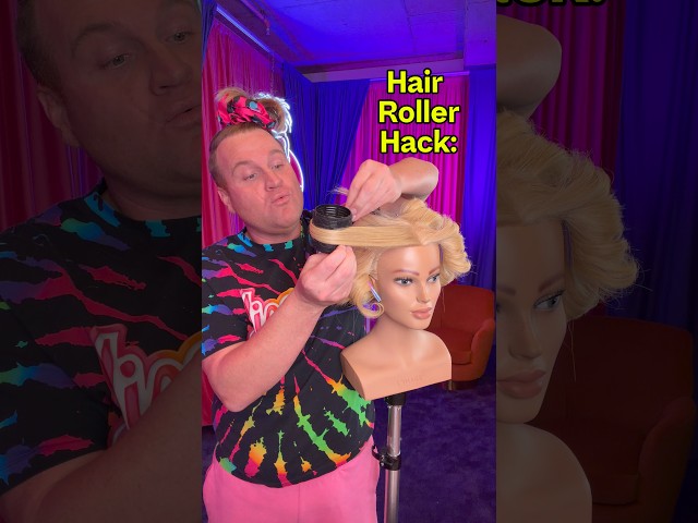 EASY hair roller back for smooth curls #hairrollers #hairtips #blowout #hairstyle #easyhairstyles