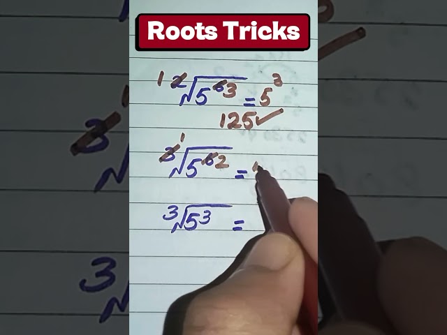 Roots Tricks #math #mathematics #education #maths