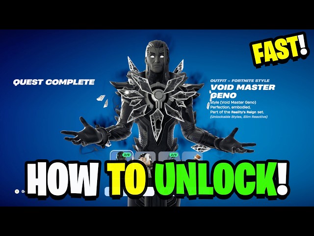 How to EASILY get Void Master Geno Skin in Fortnite FAST! (Geno Quests)