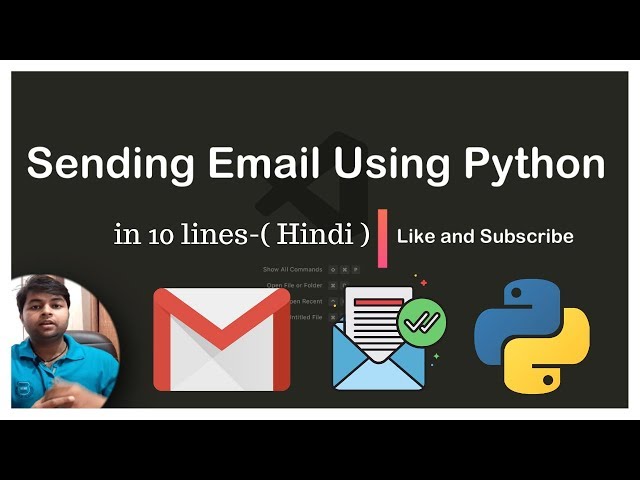 Sending email using python | how to send email python  | send email using python and gmail Hindi