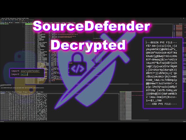 Decrypting SourceDefender obfuscated file (.pye)