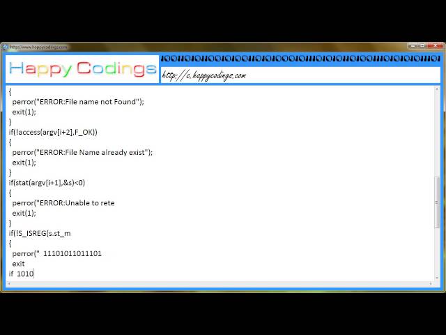 implementation of LN command using system calls c code example