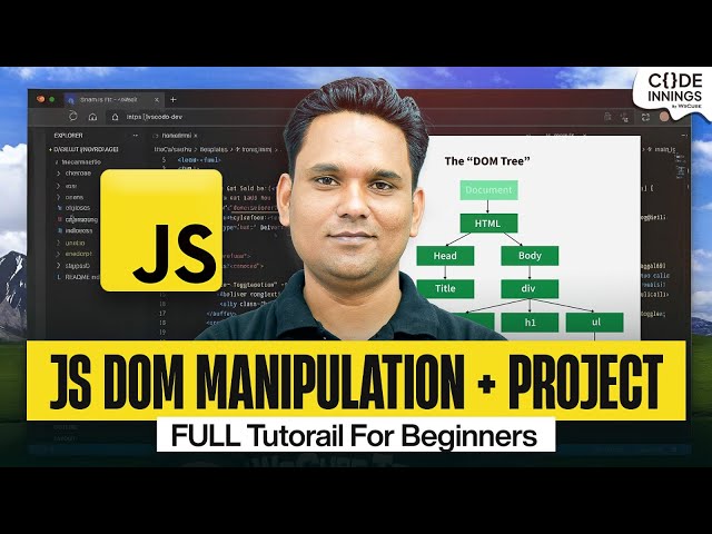 Master JavaScript DOM Manipulation with Projects (Full Beginner Course!)