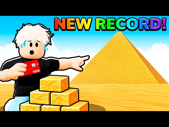 I Spent 982,405 ROBUX to Build The BIGGEST Pyramid in Roblox...
