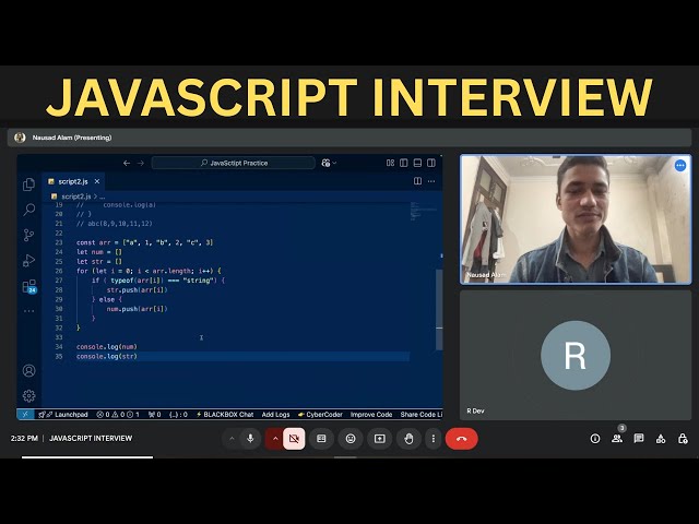 𝐅𝐑𝐄𝐒𝐇𝐄𝐑'𝐒 𝐉𝐚𝐯𝐚𝐬𝐜𝐫𝐢𝐩𝐭 𝐈𝐧𝐭𝐞𝐫𝐯𝐢𝐞𝐰 𝐍𝐨-𝟓