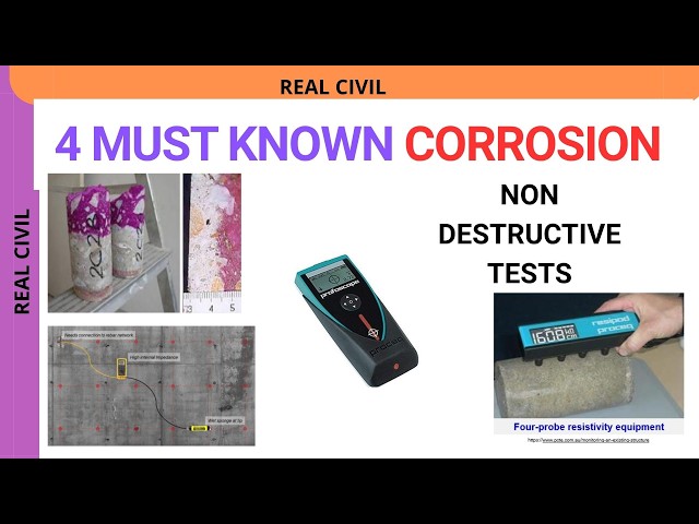 4 Essential Non-Destructive Corrosion Tests | Half-Cell, Resistivity, Carbonation Cover Meter