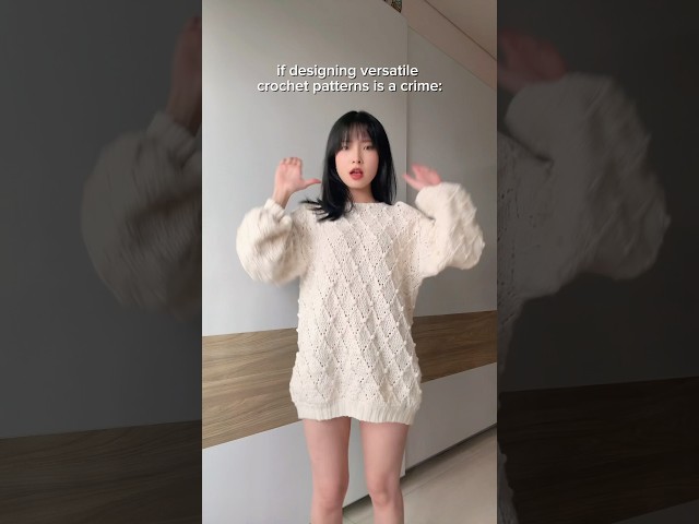 If it’s not versatile, I don’t want it 🤪 #crochetpattern #crochetsweater #crochetdress #crochettop