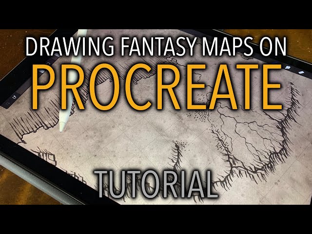 Tutorial: Drawing fantasy maps on Procreate