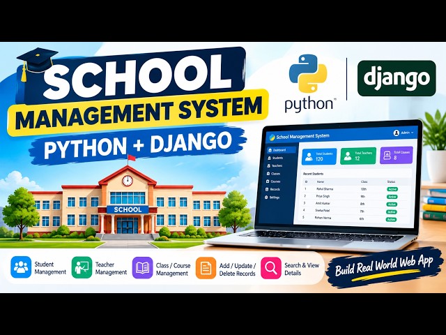 School Management System Using Python & Django | Django Web Application Project