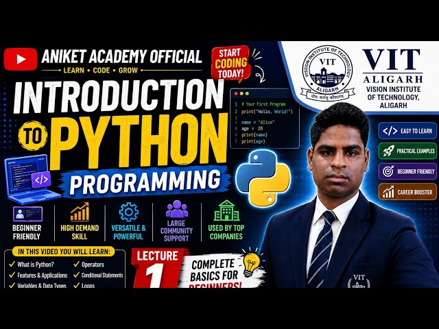👩‍💻Introduction To Python Programming Lecture 1👩‍💻#shorts#ytshorts#trending#trendingshorts#short#yt 