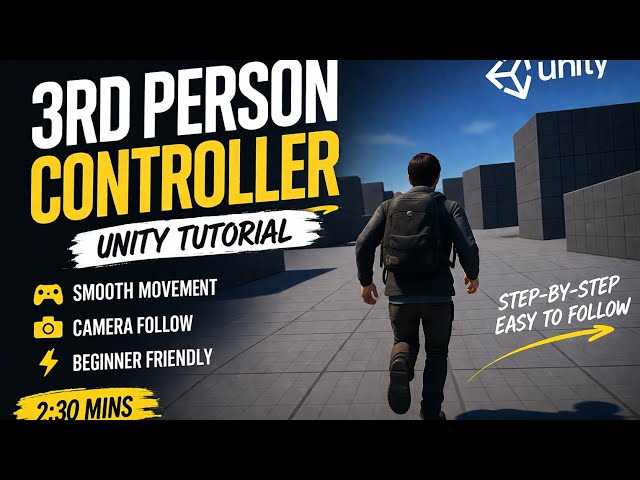How I Made a 3rd Person Controller in Unity (Beginner Friendly)