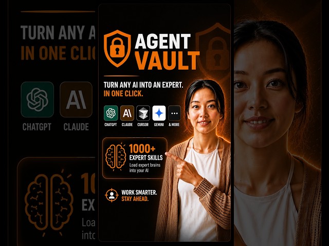 **Your AI Is Too Generic. AgentVault Turns It Into a Specialist 🤯**