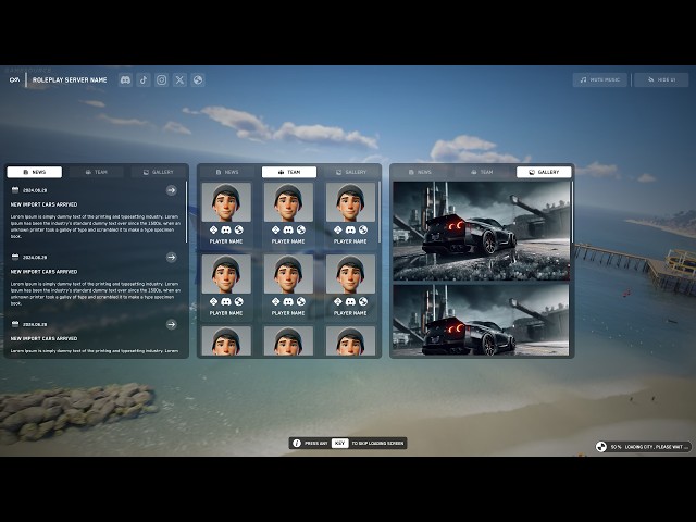 FiveM Loading Screen Creator | Admin Panel, Custom Themes, Drag & Drop Editor