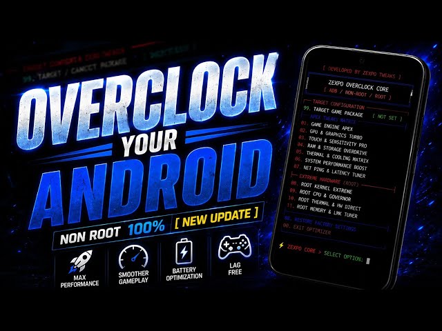 😱 OVERCLOCK YOUR ANDROID! 🔥 Stable 60-120FPS Gaming | Max Performance | No Root (2026) 