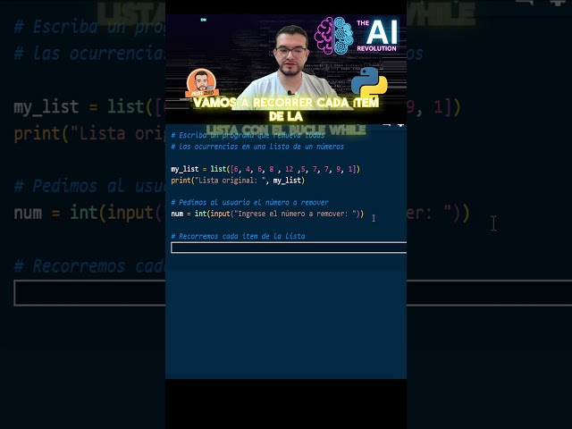 🛑 ¡Adiós, Números! Remueve Elementos de una Lista en Python 🐍 #shorts  #python