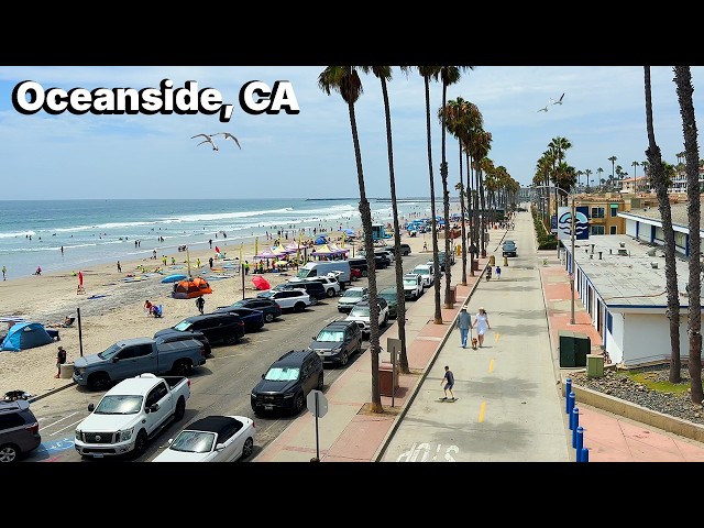 [4K] Oceanside CA | Explore Surf Town USA | The Strand, Pier & Coast Hwy 101