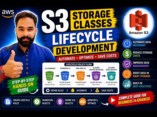 AWS S3 Lifecycle Policy Explained | Automate Storage Classes & Save Storage Costs Part 3