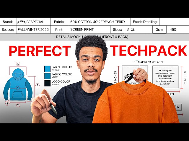 How To Make The Perfect Techpack For Your Clothing Brand
