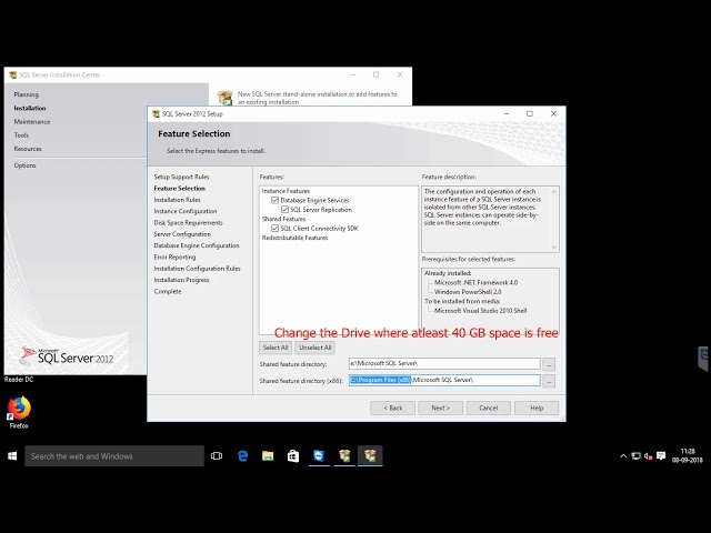 1 SQL Server Express 2012 Installation on Windows