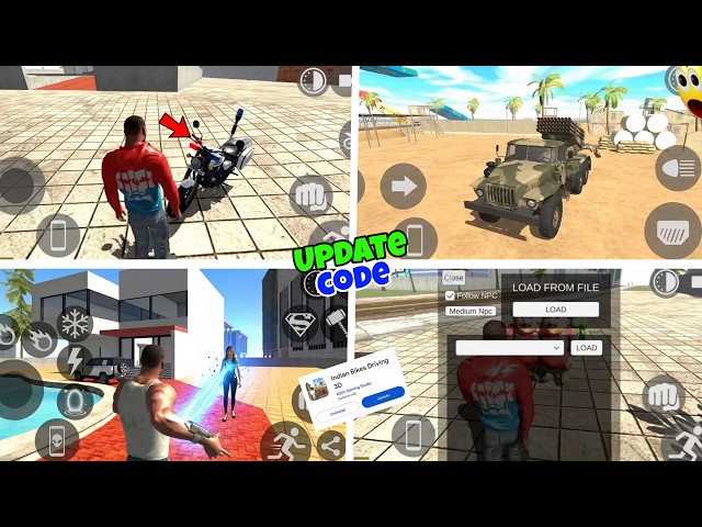 NEW UPDATE 100+SECRET CHEAT CODES??INDIAN BIKE DRIVING 3D NEW UPDATE 2026 