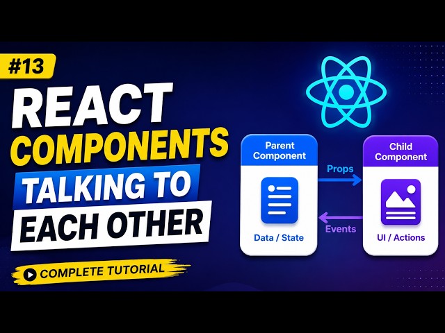 #13 React Components Talking to Each Other | Complete Tutorial