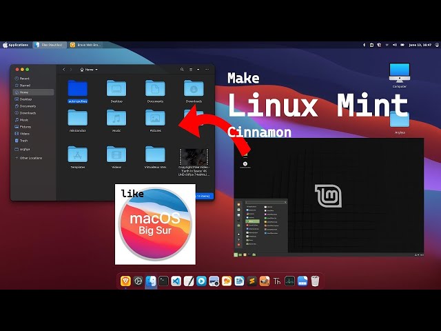 Linux Mint: Make your Linux Mint Cinnamon 22 Look Like Mac Os Big Sur