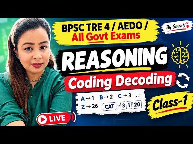 CODING DECODING|Reasoning| bpsctre4|aedo|all government exams| Sigma Academy