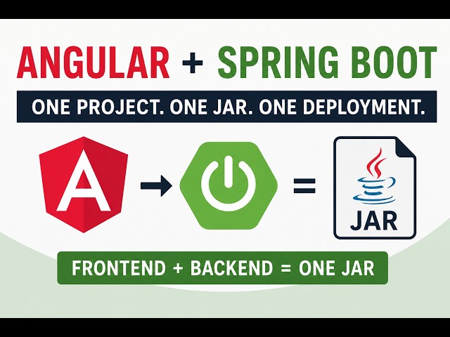 Angular 22 + Spring Boot 4: Deploy as a Single Production-Ready JAR